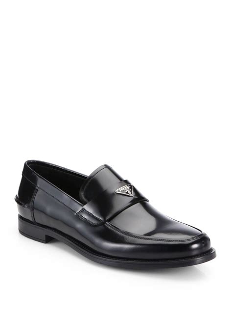 prada milano men shoes spazzolato|Prada sole loafer shoes.